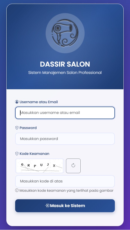 Aplikasi Sistem Manajemen SALON