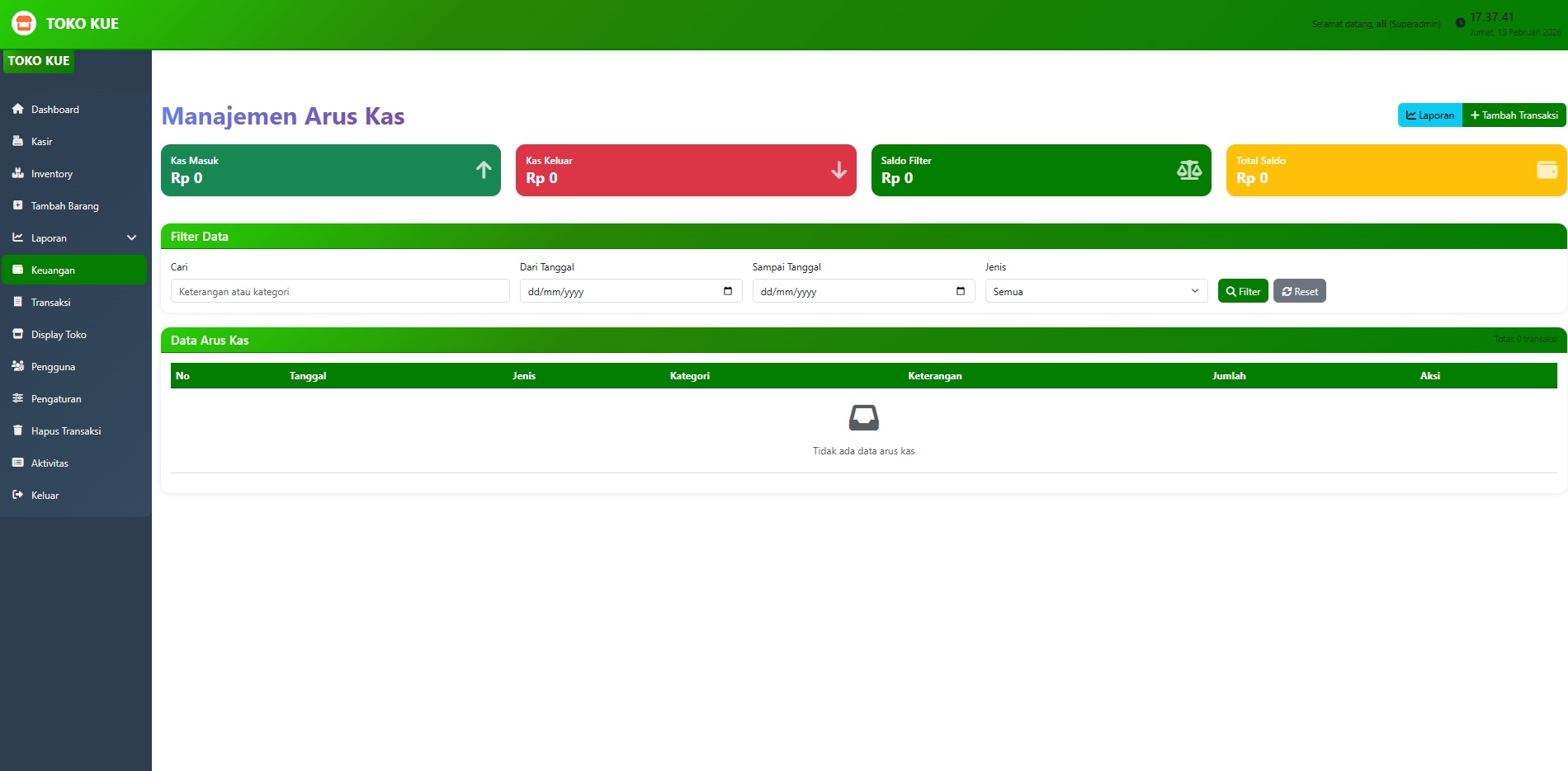 Web Aplikasi POS (Point Of Sale) Professional