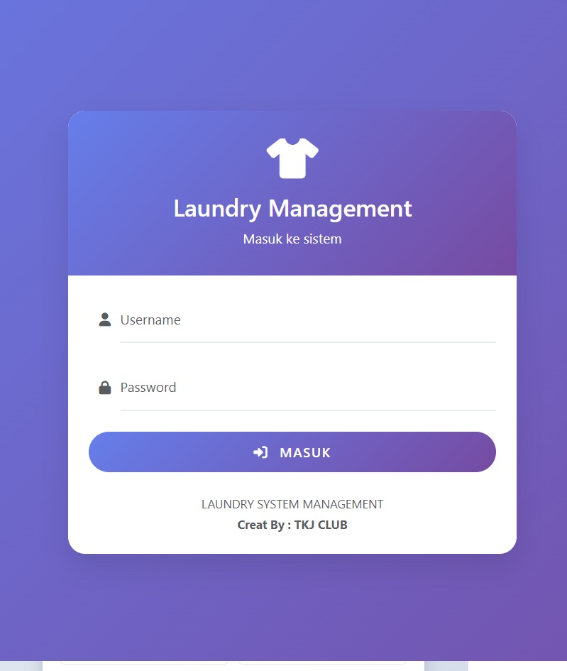 Aplikasi Sistem Laundry Professional