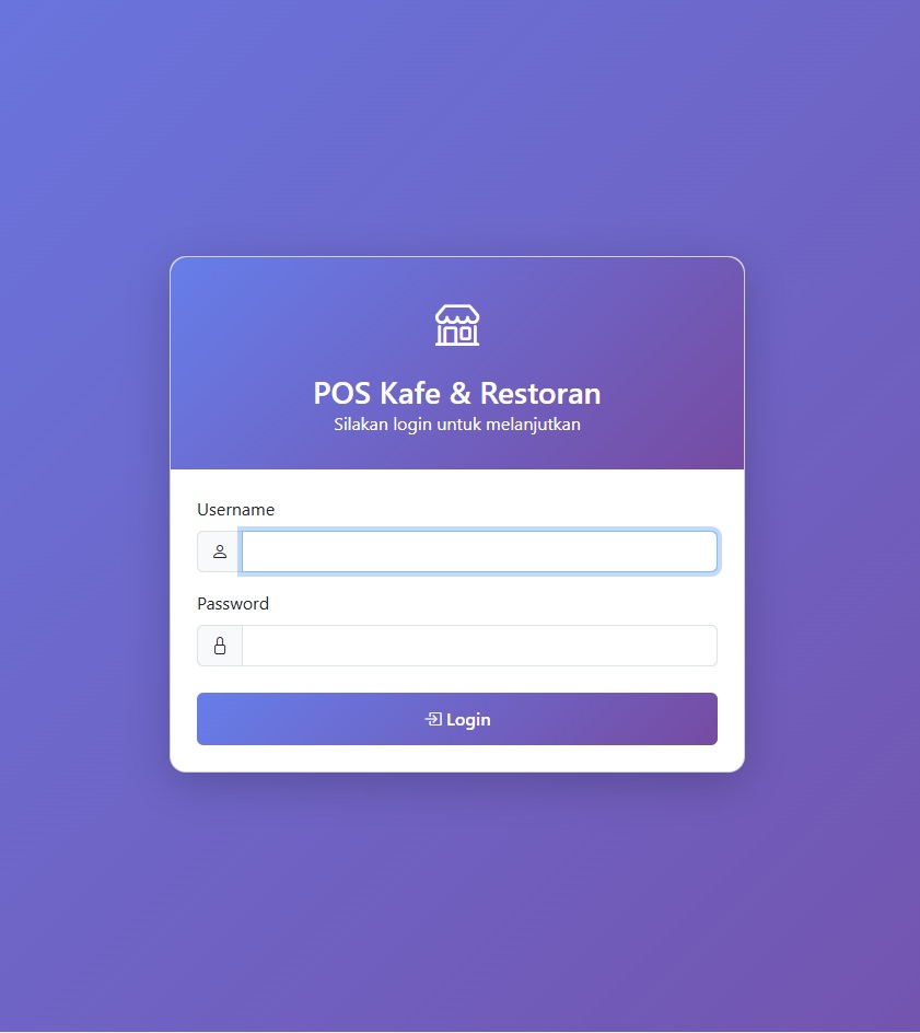 Aplikasi Sistem POS Resto dan Kafe
