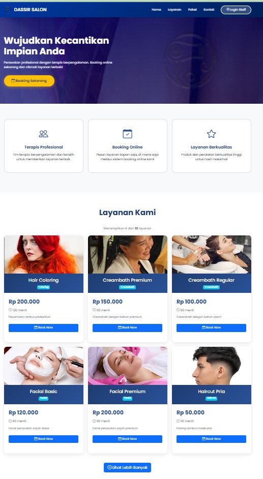 Aplikasi Sistem Manajemen SALON