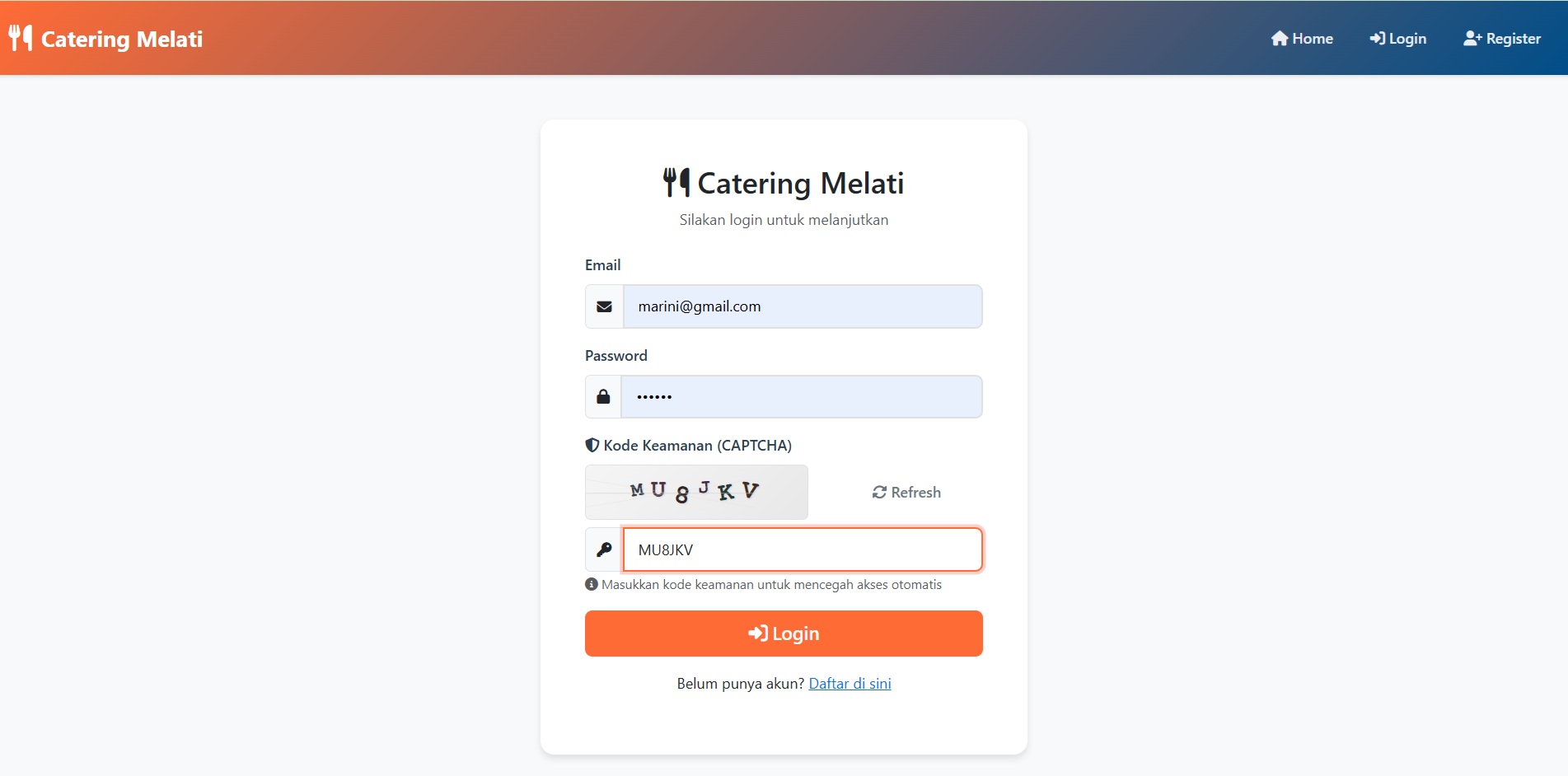 Aplikasi Manajemen Catering
