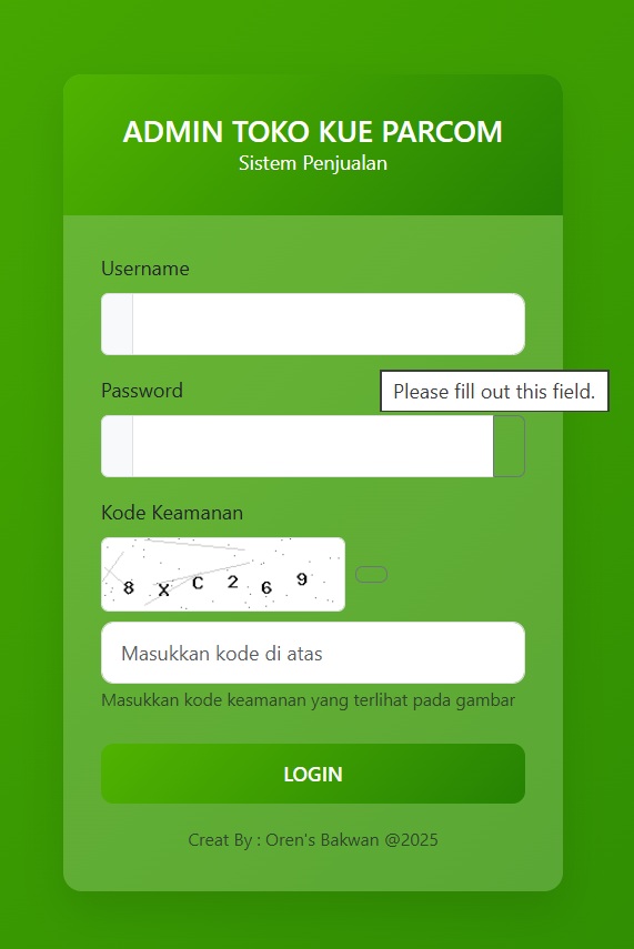 Web Aplikasi POS (Point Of Sale) Professional